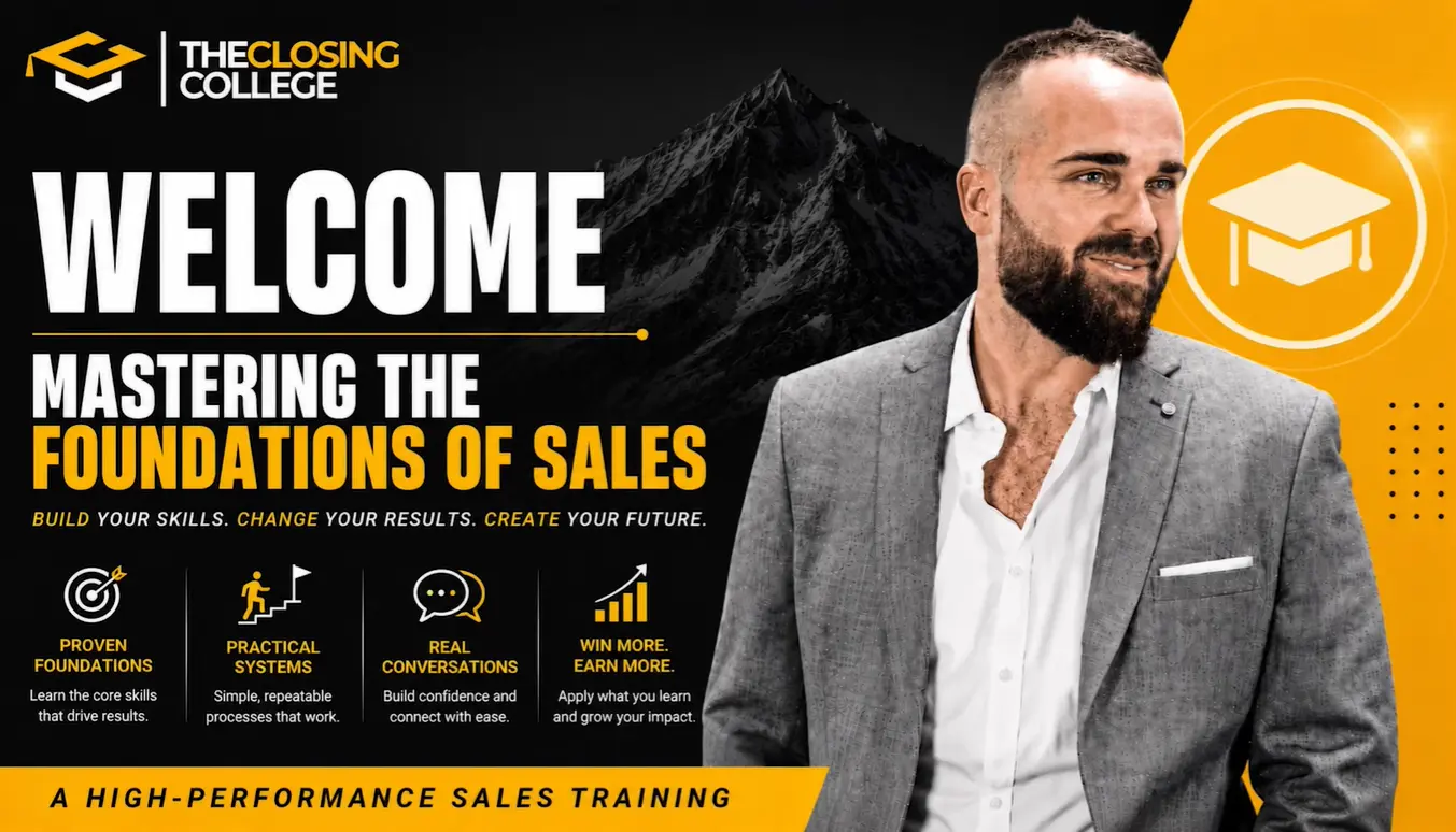 Mastering the Foundations of Sales course cover